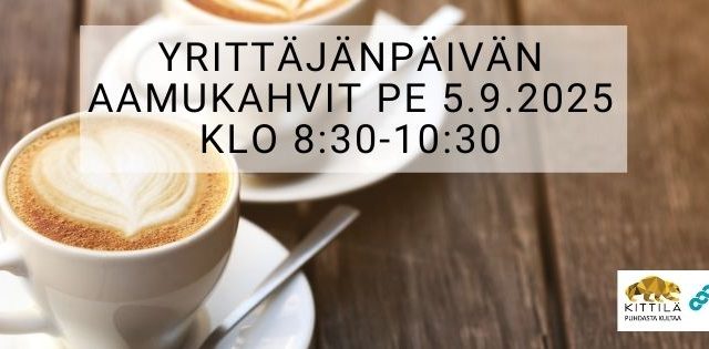 Yrittäjänpäivän aamukahvit 5.9.2025 Uutiskuvake