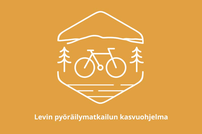 Logo ja teksti Levin pyöräilymaktailun kasvuohjelma
