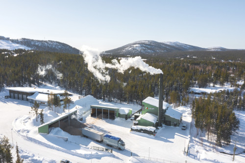 Adven Levin lampolaitos hakerekka ilmakuva Kittilan kunta Timo Veijalainen print