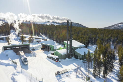 Adven Levin lampolaitos ilmakuva Kittilan kunta Timo Veijalainen print
