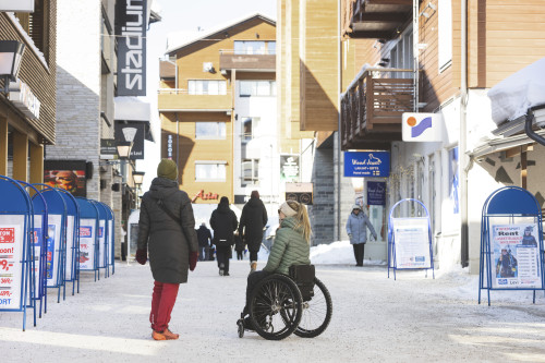 Esteettomyys Levin keskusta kuva Kittilän kunta Timo Veijalainen