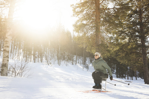 Esteettomyys hiihtokelkka 2 kuva Kittilän kunta Timo Veijalainen