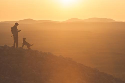 Isäntä ja koira, Kittilä kesäkuu 2016Man and dog, Kittilä Finland june 2016