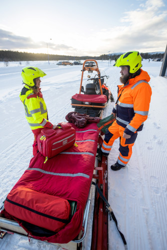 Levi Ski Resort rinne ensiapu potilaankuljetusreki kuva Kittilan kunta Timo Veijalainen web